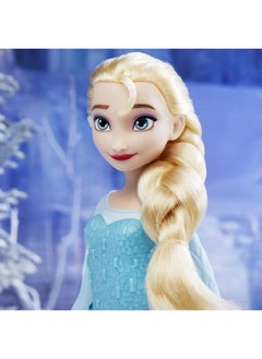 Disney FROZEN Disney'S Shimmer Elsa Fashion Doll Skirt Shoes And Long Blonde Hair Toy For Kids 3 Years Old And Up  - Image 5