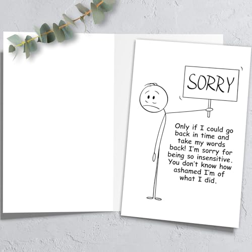 HEJOYN Apology Card for Him Her, I'm Sorry Gifts for Her, I'm Sorry Cards for Friends Family - Image 4