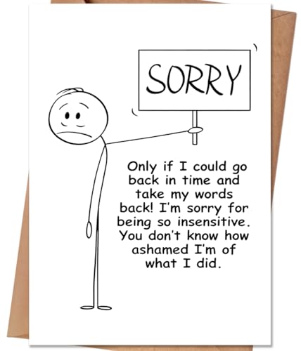 HEJOYN Apology Card for Him Her, I'm Sorry Gifts for Her, I'm Sorry Cards for Friends Family - Image 1