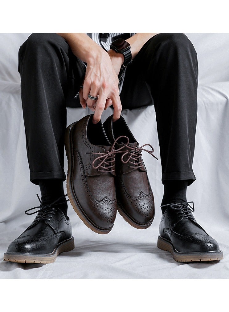 Warrior Versatile Retro Casual Leather Shoes  - Image 3