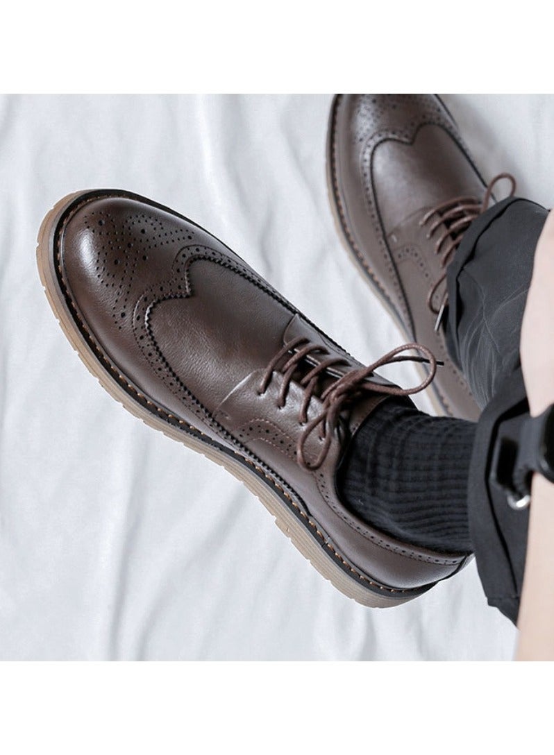 Warrior Versatile Retro Casual Leather Shoes  - Image 2