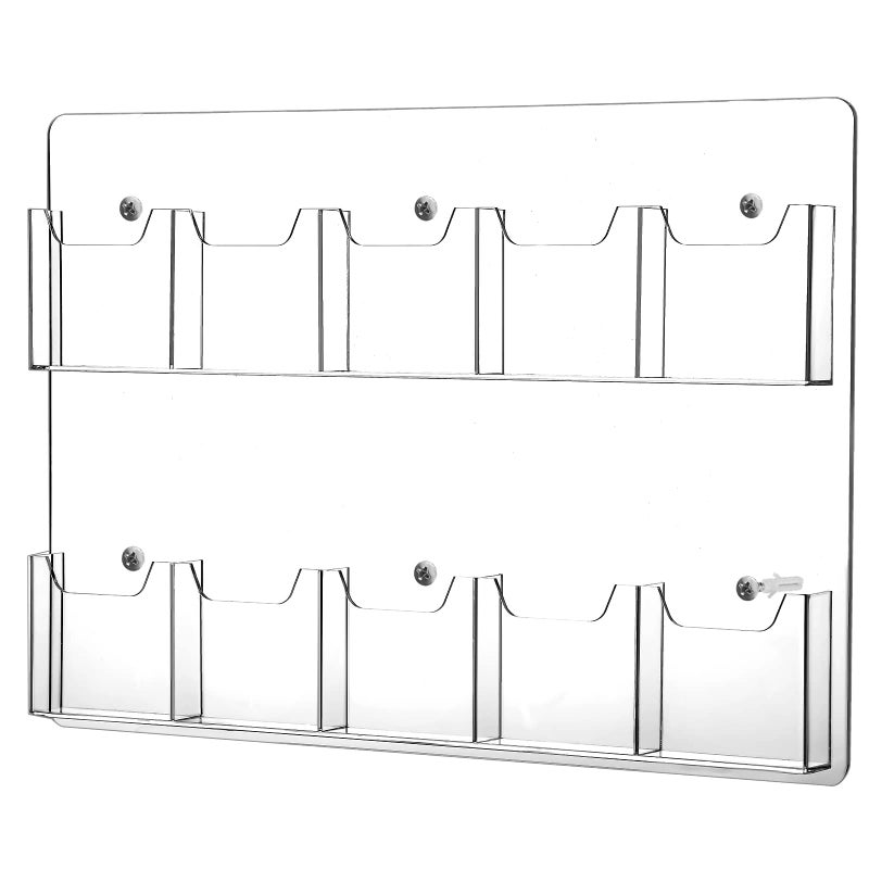Eersida حامل كتيبات أكريليك بـ 10 جيوب من إيرسيدا
