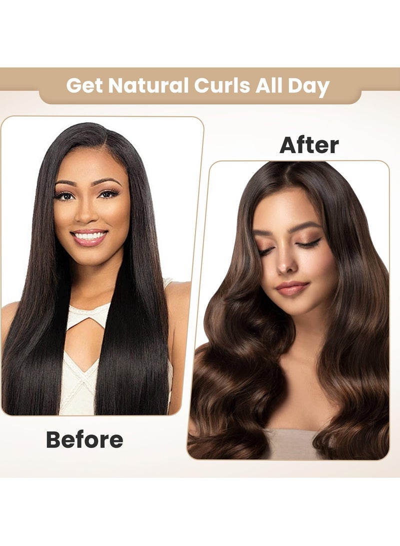 Overnight Heatless Curling Rods Set, Soft Flexi Rods for All Hair Types, Comfortable Sleep-In Curls, Easy to Use, Perfect for Beautiful Waves - Image 5