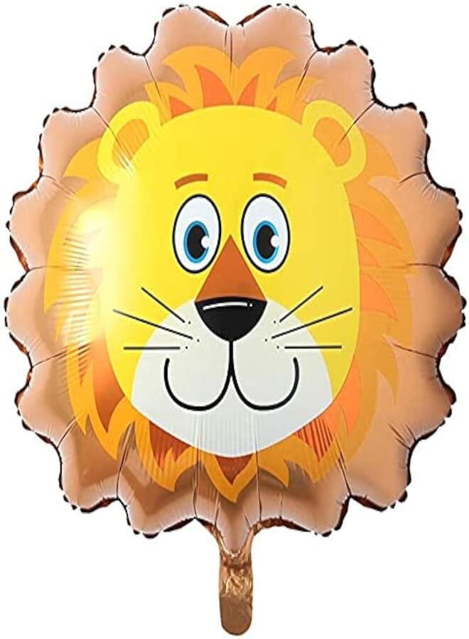 Secret Huge Animal Head Safari Foil Balloon Inflatable Air Ballon Happy Birthday Christmas Party Decorations Kids Baby Shower Party Supplies (Huge Lion Head)