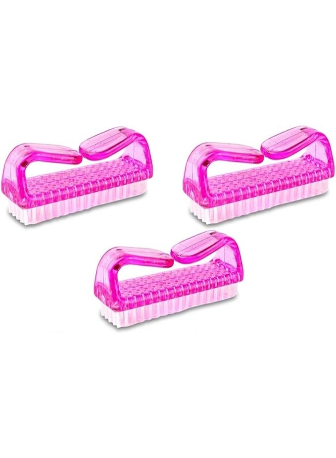 3-Piece Pedicure Set – Nail Brushes & Foot/Hand Exfoliator – Multi-Color - Image 1