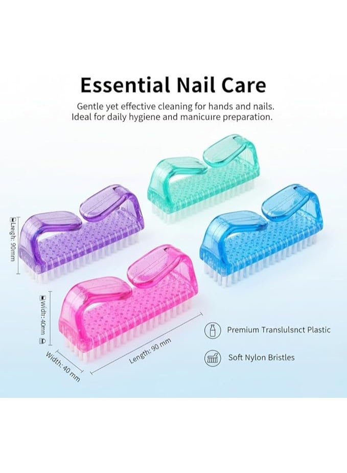 3-Piece Pedicure Set – Nail Brushes & Foot/Hand Exfoliator – Multi-Color - Image 2