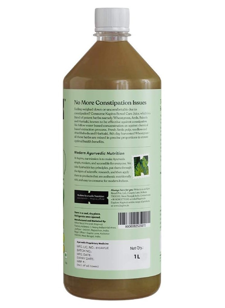 Kapiva Bowel Care Juice, 1L Power Of Triphala And Wheatgrass Fight Constipation Detoxification  - Image 4