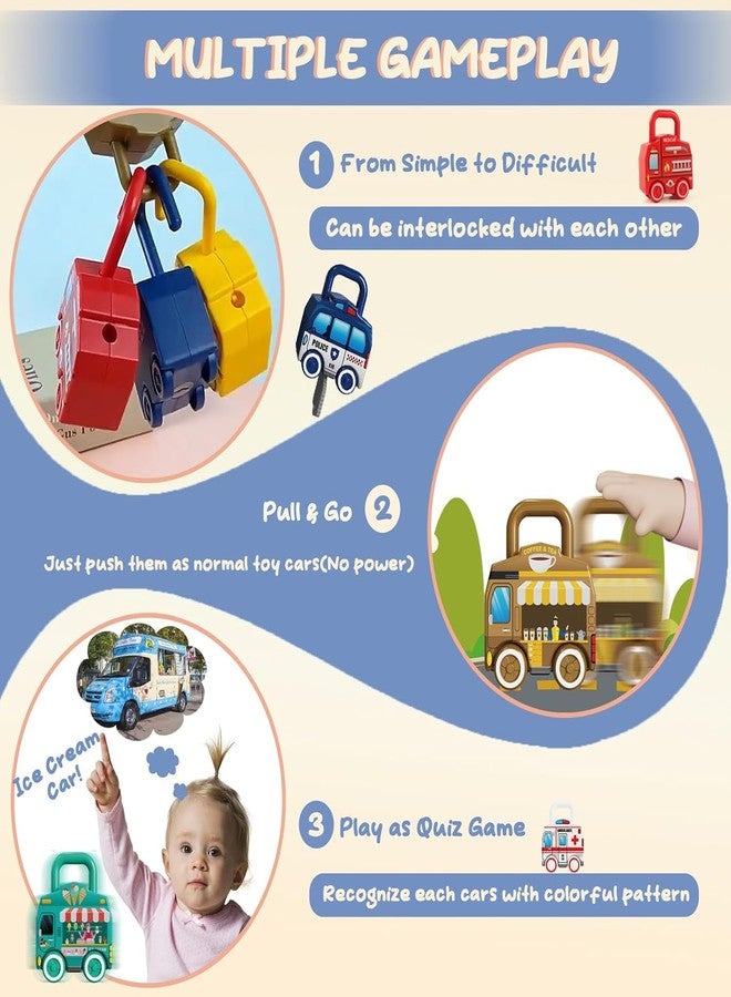 BeFunky Montessori Learning Lock and Key Car Toys, Vehicle Sensory Matching & Sorting Early Number Learning Toddler Busy Board for Preschool Children for Boys and Girls 18+ Months Old - Image 4