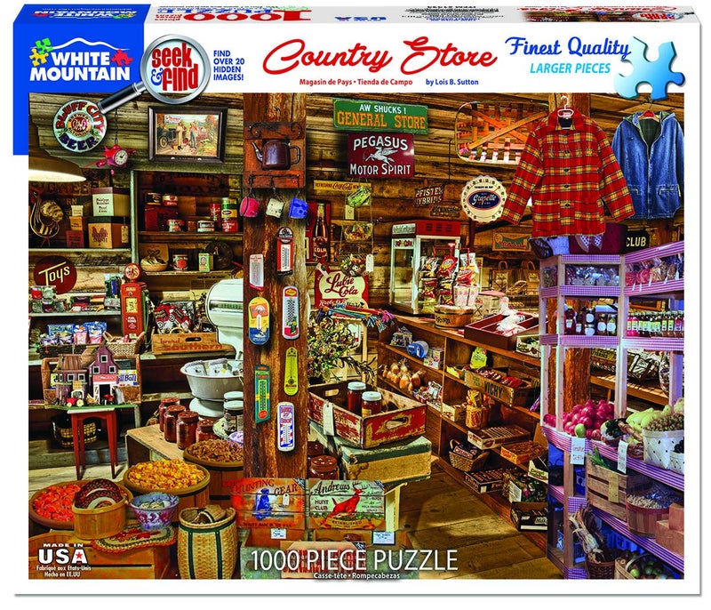 White Mountain Puzzles Country Store Seek & Find, 1000 Piece Jigsaw Puzzle - Image 2
