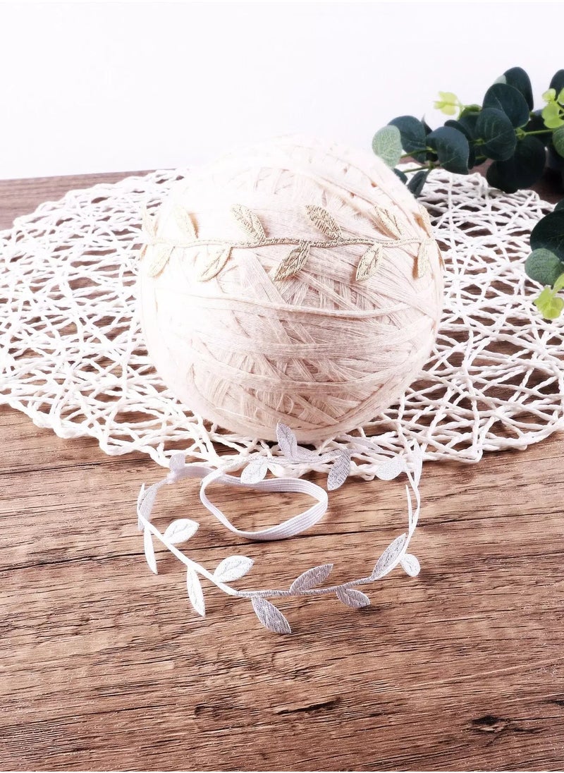 Generic Newborn Unisex Photography 2pcs Leaves Headband  - Image 2
