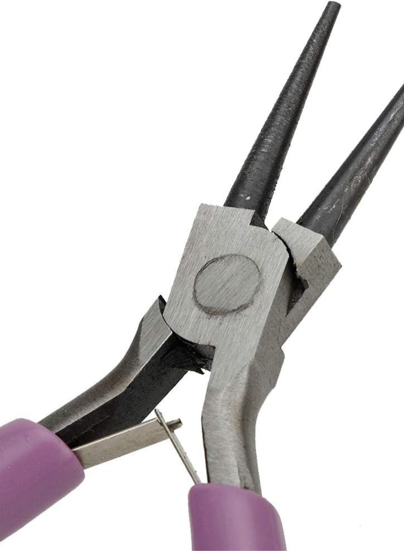 GGOOT 3pcs Jewelry Making Hardware Tool Set - Diagonal Hand Wire Pliers for DIY Fts, Ting Pliers for Jewelry Making, Needle Pliers for Work - Ential Hardware Pliers for Jewelers and F - Image 3