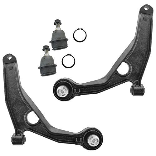 TRQ Front Lower Control Arm with Ball Joint Set Compatible with 2011-2014 Chrysler 200 2007-2010 Sebring 2008-2014 Dodge Avenger 2009-2020 Journey - Image 1