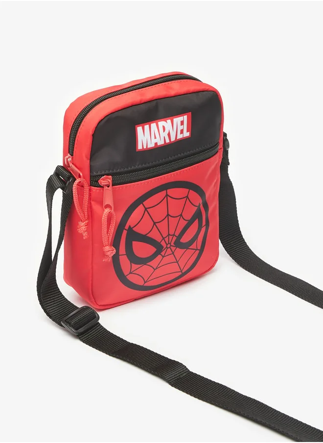 مارفل Boys's Spider-Man Print Crossbody Bag with Adjustable Strap