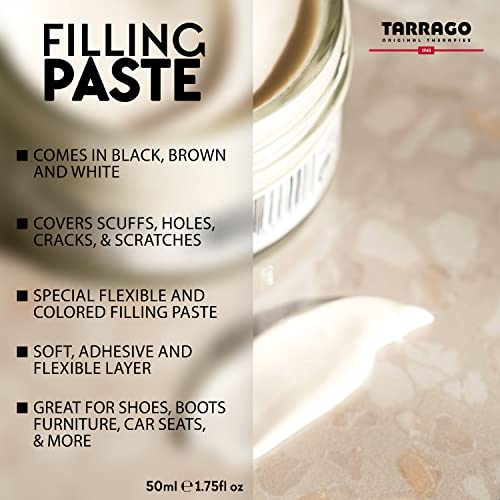Tarrago Filling Paste - 50ml Leather Filler Repair Compound - Leather Restoration Crack, Burns, Tears, Holes Filler for Car Seats, Furniture, Couch, Boots, Shoes, Clothing - Colorless #00 - Image 2