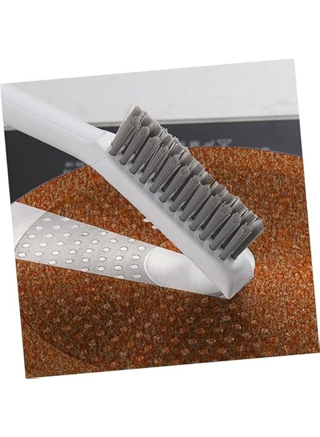 HOOKOR 2Pcs Cleaning Brushes, Multi-Purpose Right Angle Brush Scrubbing Kitchen Coffeeroom Tearoom Deep Cleaning Edge Corner Crevices Grout Scrub Bottle Cup Jar Cans for Household Use - Image 3