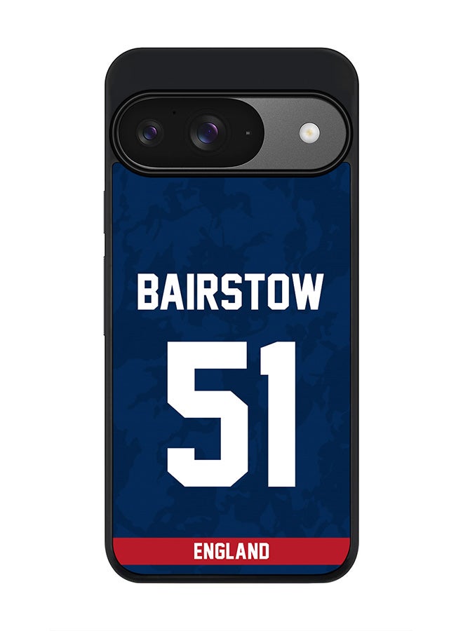 Stylizedd For Google Pixel 9 Case,Slim fit Camera Protection, Shockproof Thin Phone cover - England Jonny Bairstow, Jersey No 51 - Image 1
