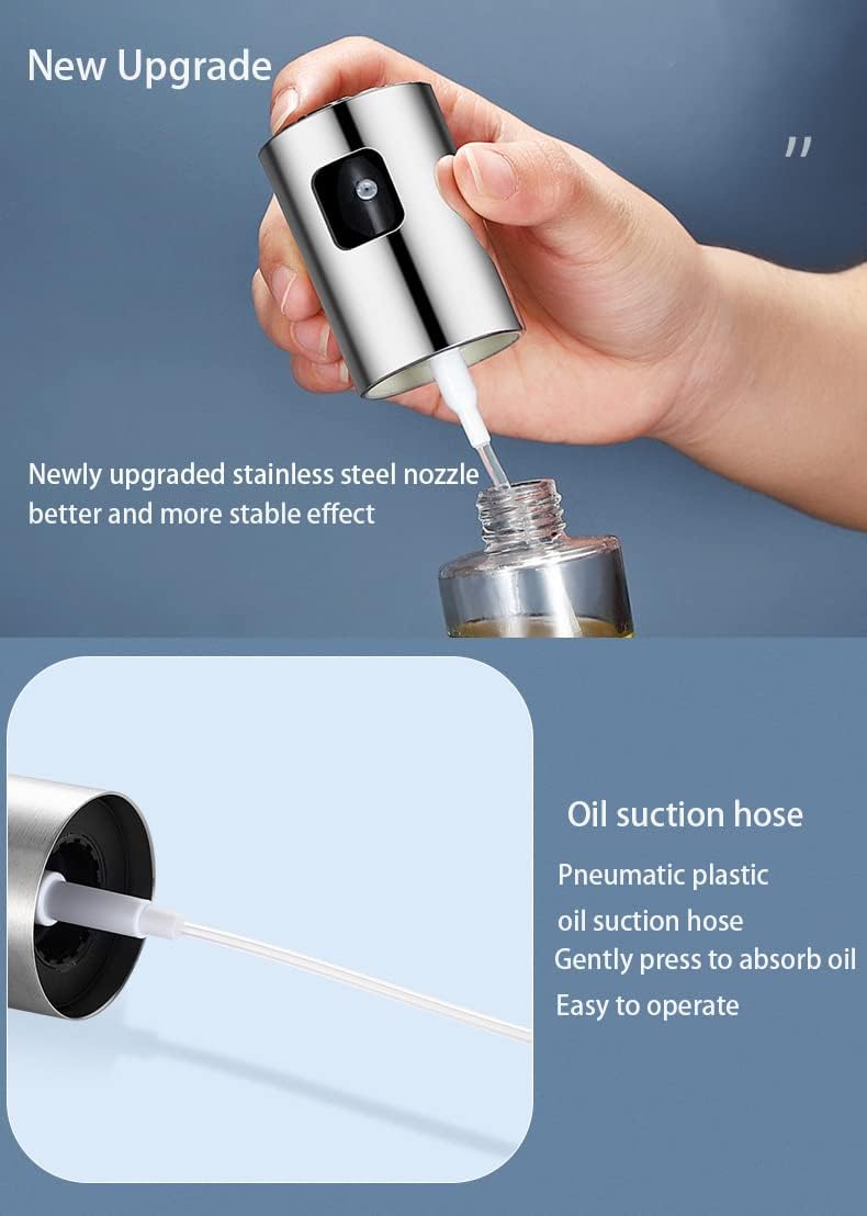 NIKKIER Oil Sprayer for Cooking,100ml Olive Oil Spritzer,Oil Sprayer for Air Fryer, Salad,BBQ,Roasting (Light Blockage) - Image 2