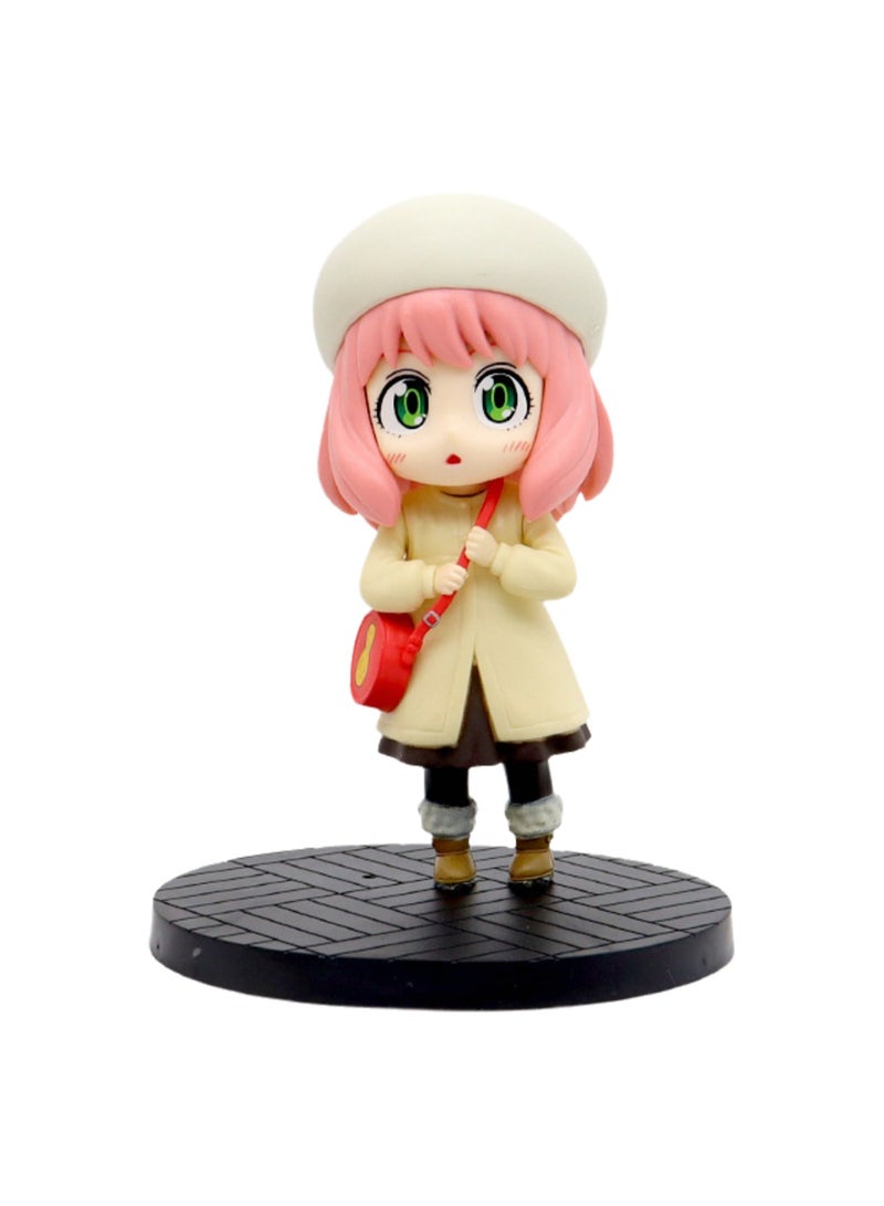 Anime Spy Play House Model White Hat Aniya Surrounding Desktop Car Decoration Ornaments  - Image 1