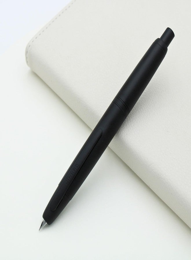 Jinhao 10 Press Fountain Pen for Office Use - Retractable Fine Nib & Ink Converter Set, Clip Version (F,Matte Black) - Image 5