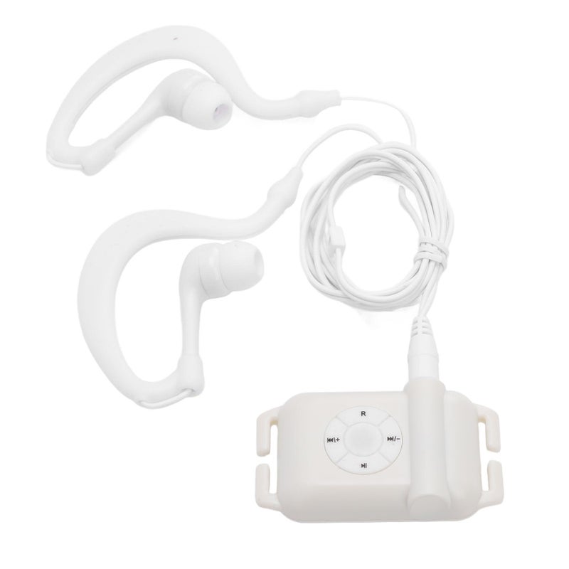 Waterproof MP3 Player 8GB White for Swimming Running Music Playback - Image 2
