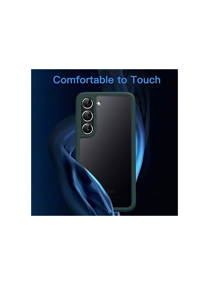 جي تيك حافظة JETech غير لامعة لهاتف سامسونج جالاكسي S23 5G مقاس 6.1 بوصة، غطاء هاتف نحيف واقٍ خلفي شفاف، مضاد لبصمات الأصابع (أخضر منتصف الليل) - Image 5