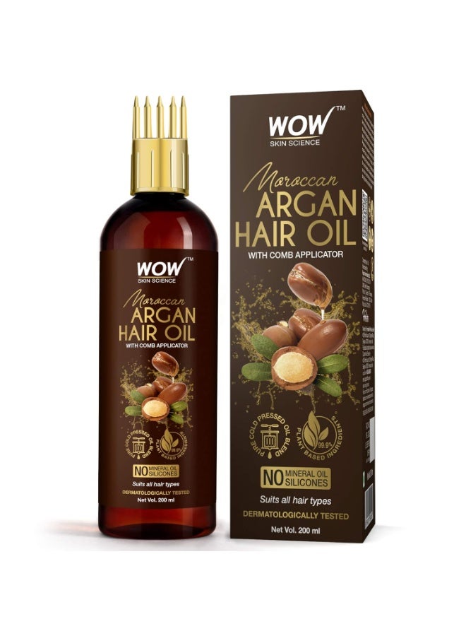 wow skin science moroccan argan hair oil 200ml
