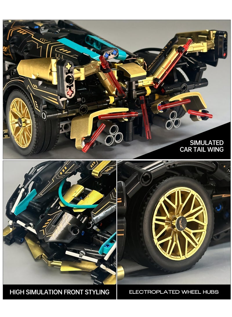 1/14 Sports Car Building Sets, Adults Model And Racing Sports Collectable Model Car Building Kit, Construction Toy Sports Car Birthday Gifts For Car Fans  - Image 5
