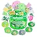 LAWOHO 300ml Frog Slime Kit with Clay Green Clear Slime Bucket for Girls Boys with 9 Packs Frog AddIns for Kids Slime Toys Non Stick Slime Making Kit for Birthday St Patricks Day Easter Gifts - Image 2