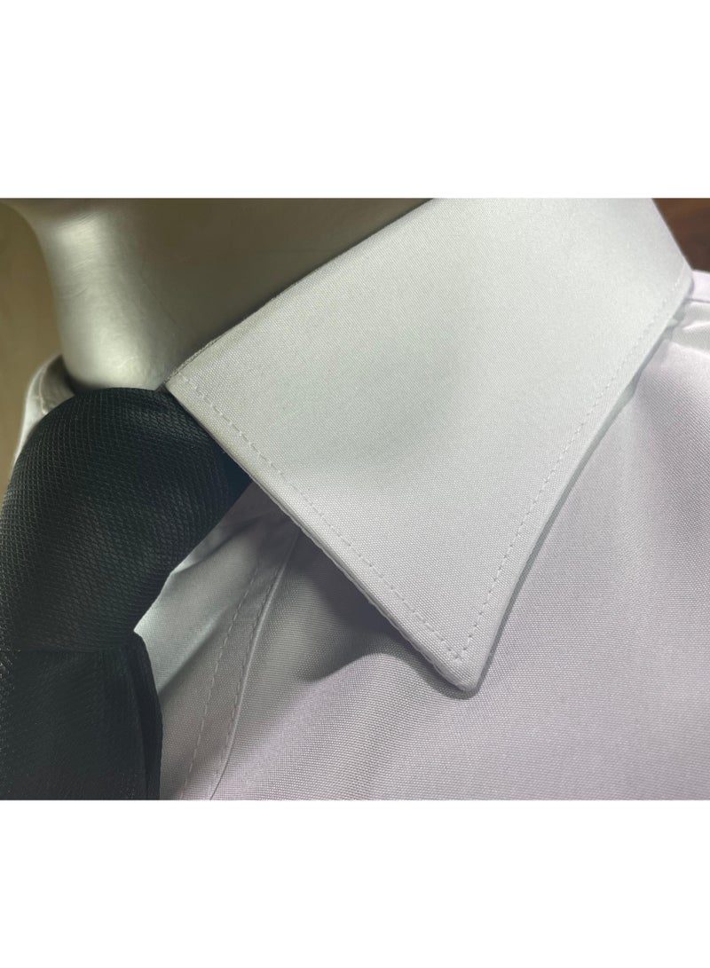 Pro Pilot zone Men’s Long Sleeve Pilot Shirt – Soft American Style – White  - Image 5