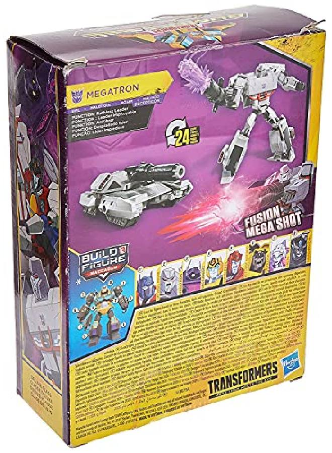 TRANSFORMERS لعبة ترانسفورمرز تويز سايبر فيرس ديلوكس كلاس ميجاترون، قطعة هجوم فيوجن ميجا شوت للتحرك والبناء، للأطفال من سن 6 سنوات فما فوق، 5 بوصات - Image 5