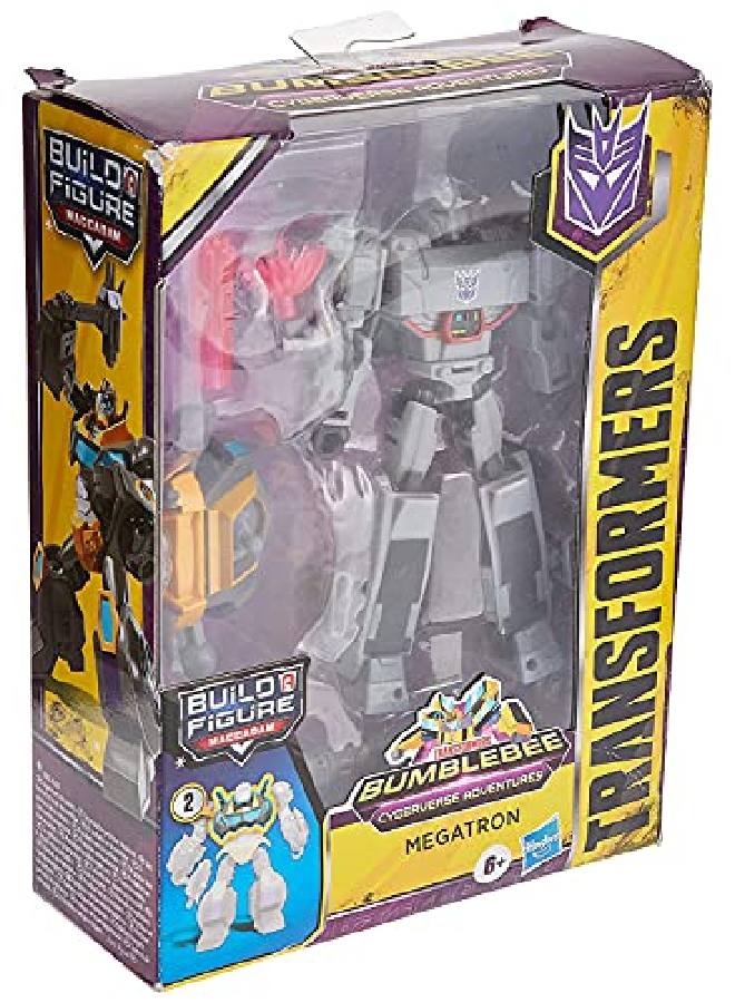 TRANSFORMERS لعبة ترانسفورمرز تويز سايبر فيرس ديلوكس كلاس ميجاترون، قطعة هجوم فيوجن ميجا شوت للتحرك والبناء، للأطفال من سن 6 سنوات فما فوق، 5 بوصات - Image 4