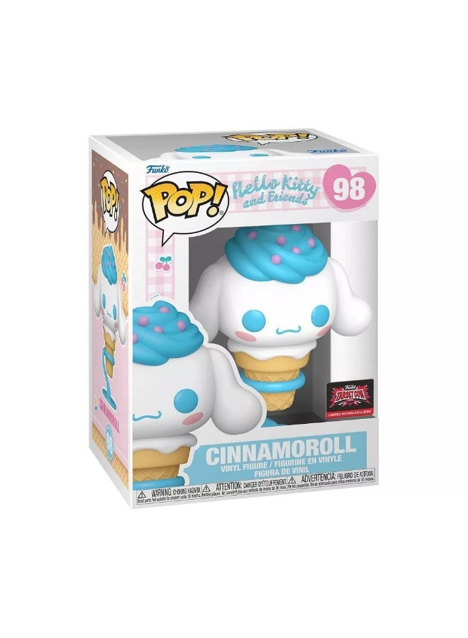Funko Funko POP! Sanrio Hello Kitty and Friends Cinnamoroll as Ice Cream Cone Vinyl Figure (11.43 cm)  - Image 1