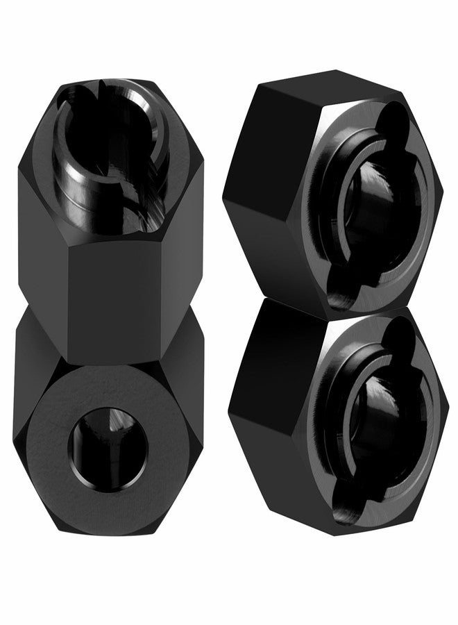 QUE-T Aluminum Wheel Spacer 6mm(+2mm) Hex Extension Adaptor for RedCat 1/18 Ascent TRX4M Rock Crawler Upgrade (Black) - Image 4