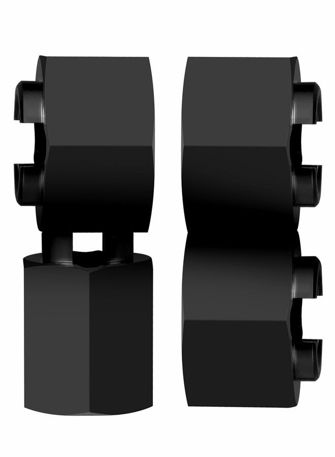QUE-T Aluminum Wheel Spacer 6mm(+2mm) Hex Extension Adaptor for RedCat 1/18 Ascent TRX4M Rock Crawler Upgrade (Black) - Image 3