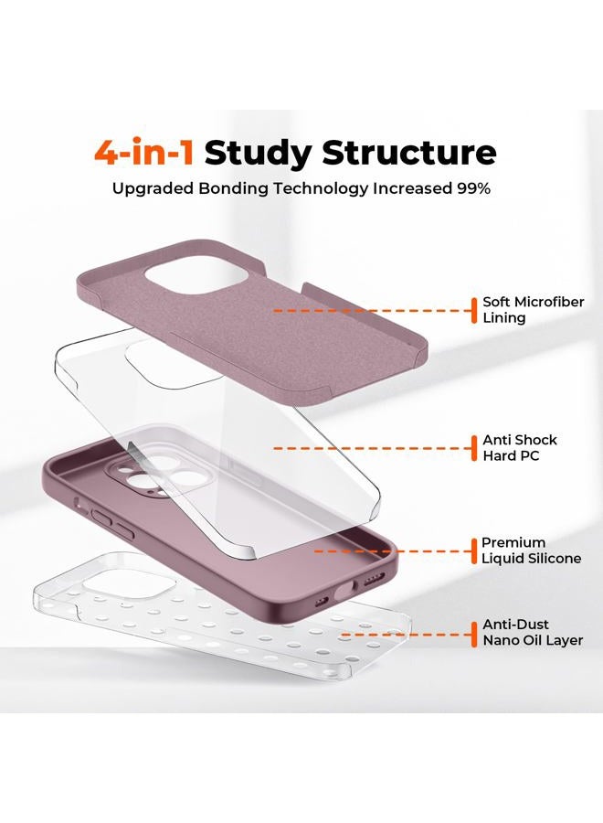 SUPFINE Designed for iPhone 13 Pro Case,Premium Liquid Silicone with [Soft Anti-Scratch Microfiber Lining][Upgraded Camera Protection] Slim Shockproof Phone Case for Men Women Girls,Blackcurrant - Image 3