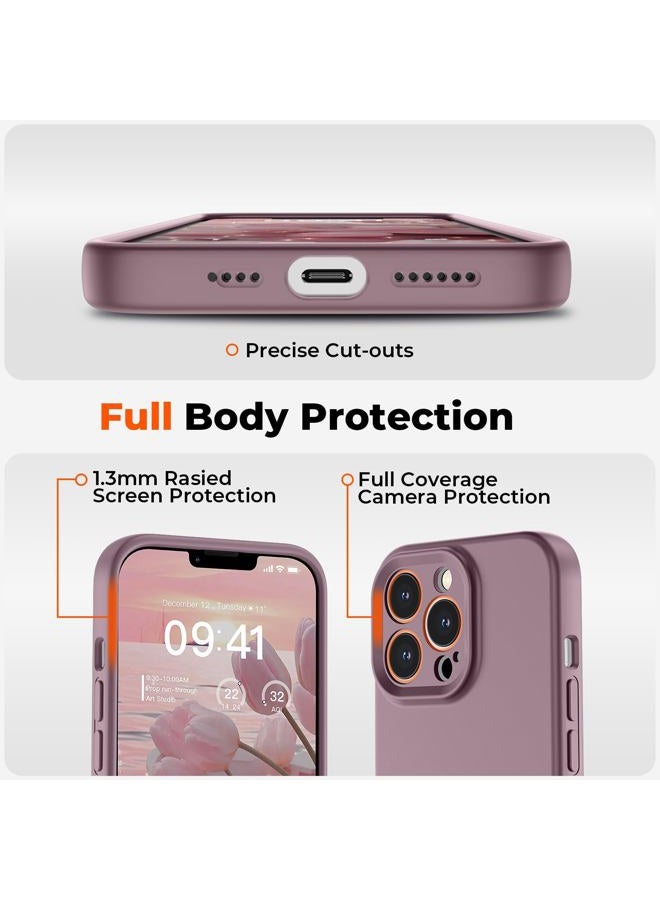 SUPFINE Designed for iPhone 13 Pro Case,Premium Liquid Silicone with [Soft Anti-Scratch Microfiber Lining][Upgraded Camera Protection] Slim Shockproof Phone Case for Men Women Girls,Blackcurrant - Image 4