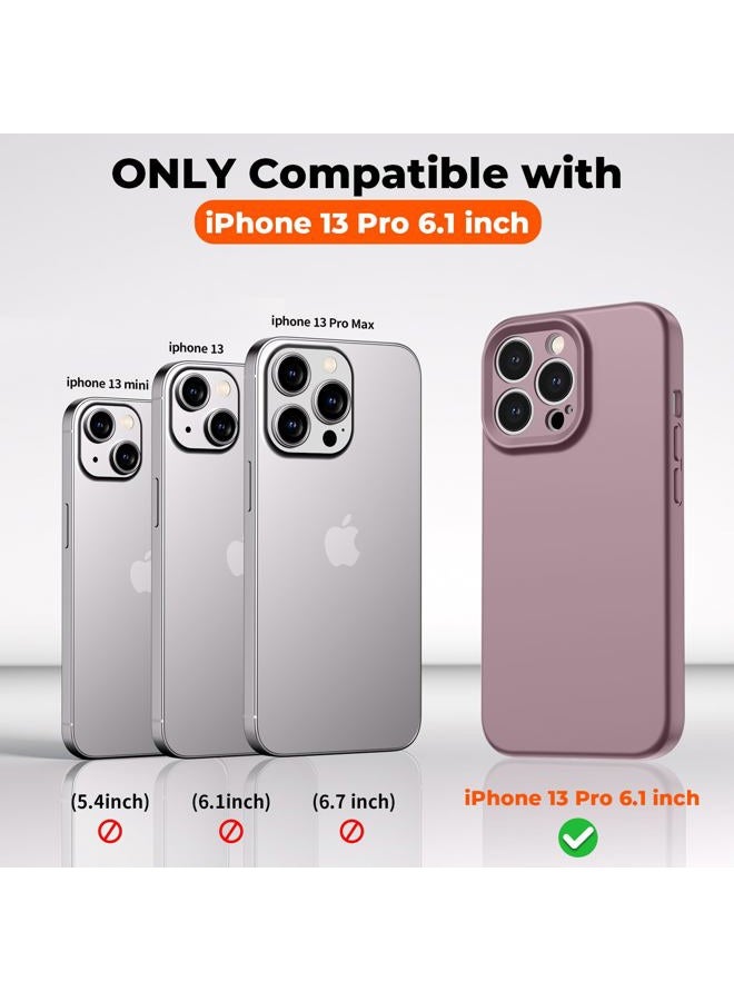 SUPFINE Designed for iPhone 13 Pro Case,Premium Liquid Silicone with [Soft Anti-Scratch Microfiber Lining][Upgraded Camera Protection] Slim Shockproof Phone Case for Men Women Girls,Blackcurrant - Image 2