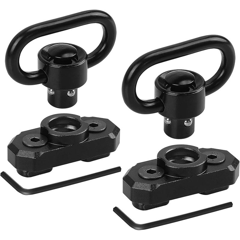 REERON Two Point Traditional QD Sling 1.25 2 Point Sling Swivels Mounts for M-Rails - Image 1