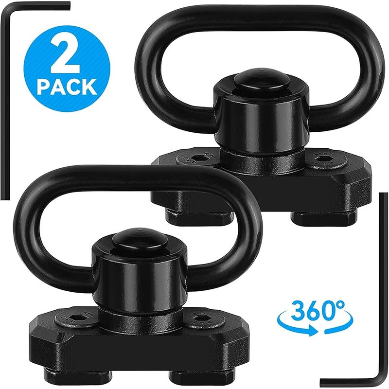 REERON Two Point Traditional QD Sling 1.25 2 Point Sling Swivels Mounts for M-Rails - Image 2