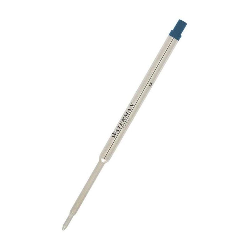 Waterman إعادة تعبئة قلم حبر كروي ووترمان، طرف متوسط، حبر أزرق، 1 قطعة - Image 1