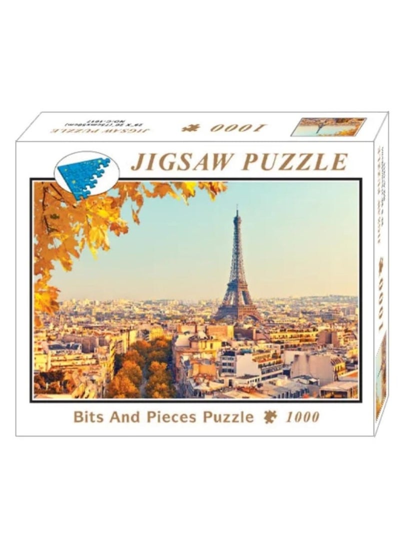 MARAH TOYS 1000 Piece Eiffel Tower Puzzle for Kids - Image 1