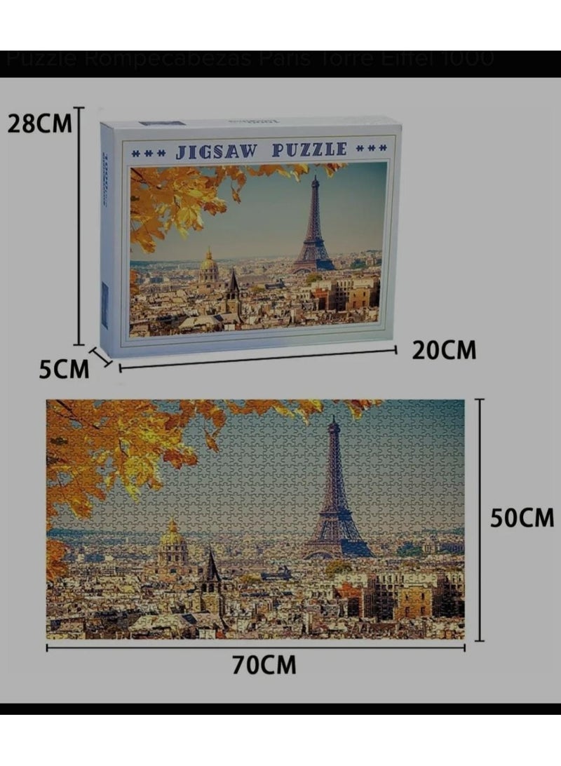 MARAH TOYS 1000 Piece Eiffel Tower Puzzle for Kids - Image 4