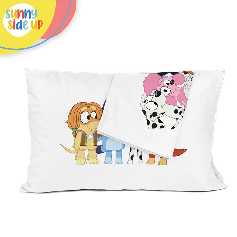 الجانب المشمس للأعلى Bluey & Bingo 2 Packcsiblecases - وسادة مزدوجة الأوتار تغطي الأطفال الفراش الناعم الفائق - Image 5