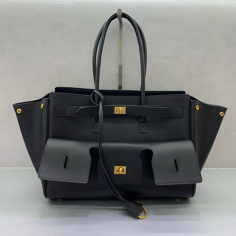 Paris Dark Multi-Pocket Girl Motorcycle Bag Extra Large Capacity Punk Lock Handbag Tote Wings Bag Shoulder - Image 1