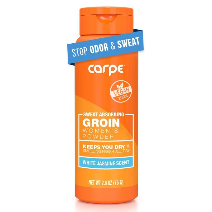 Carpe No-Sweat Groin Powder (For Women) Designed For Maximum Sweat Absorption Mess And Friction Free, Stop Chafing Talc Free Powder WomenS Groin Powder - Image 4