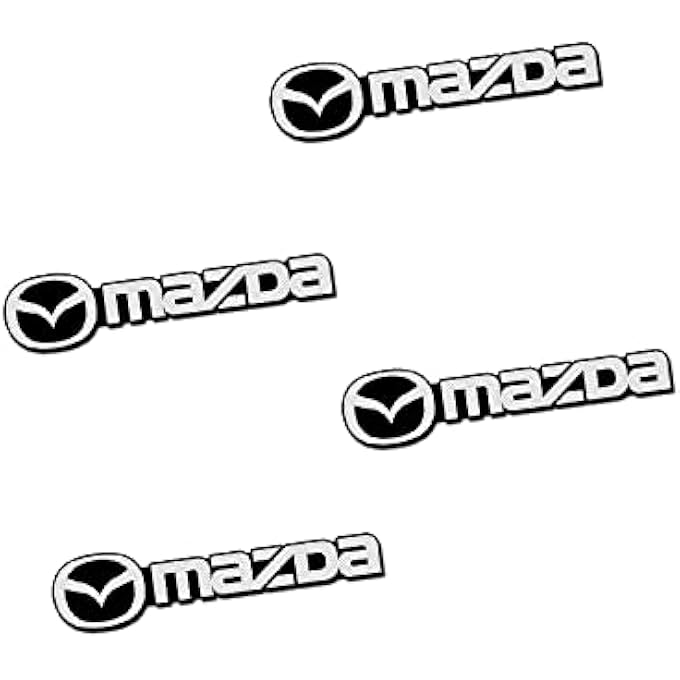 mazda S 4Pcsset Aluminum Alloy 3D Car Speaker Audio Speaker Badge Emblem Decoration Sticker Auto Interior Accessories Trim For Mazda 3 6 Cx3 Cx5 Cx9 Mx5 Etc For Mazda - Image 2