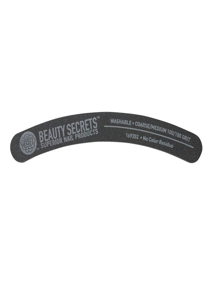 Beauty Secrets 100/180 Black Banana Nail File