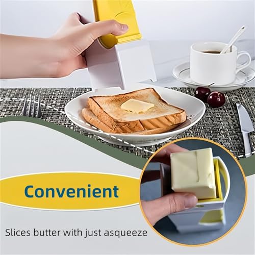 ANIS·KEAAR 1PCS Stick Butter Cutter & Slicer – Single Stick Dispenser with Freshness Seal – Precise Slicing for Toast, Chocolate & Kitchen Use – Butter Cutter Slicer Tool - Image 2