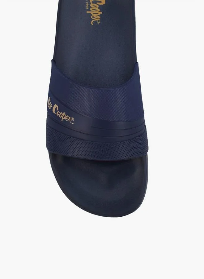 Lee Cooper NAVY Men Logo Print Slides for Men | Best Price UAE