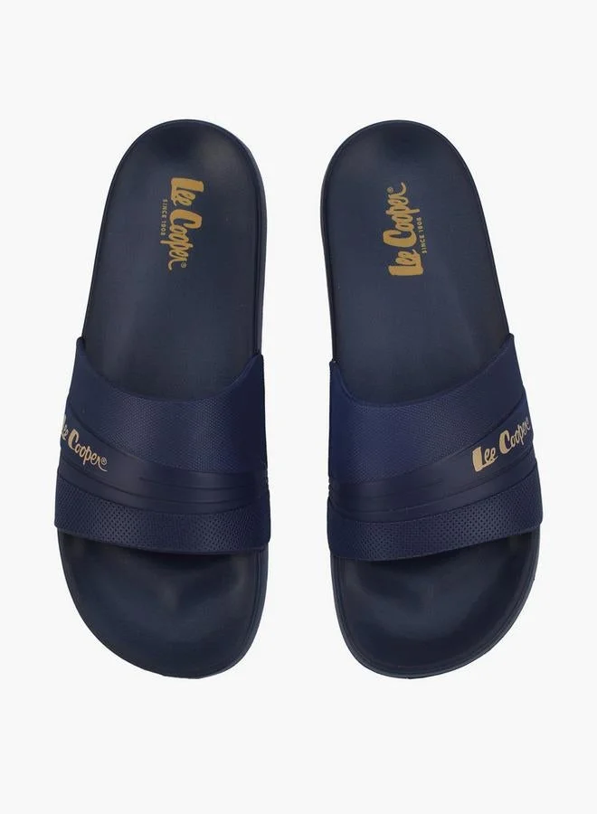 Lee Cooper NAVY Men Logo Print Slides for Men | Best Price UAE
